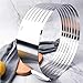 RAINBEAN Adjustable Layered Cake Cutter Slicer,6-8 Inch Stainless Steel Round Bread Cake Slicer Cutter Mold Cake Tools,Circular Baking Tool Kit Set Mousse Mould Slicing-Silver