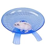 Small Animal Comfort Exercise Wheel for Pet Syrian Hamsters Rat Gerbils Mice Chinchilla Guinea Pig Squirrel (Blue)