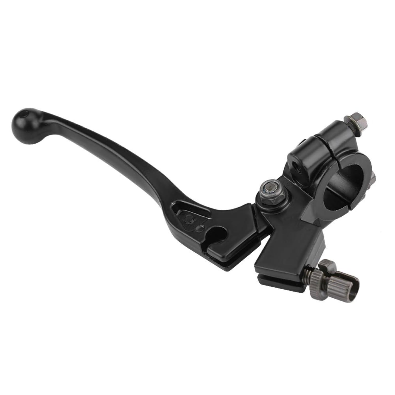 KSTE Motorbike Clutch Levers,7/8" 22mm Folding Clutch Lever,Bike Clutch Lever,Pit Bike Clutch Lever Ridged Silver,Handlebar Clutch Lever with Perch for 50CC-125CC Dirt Pit Bike