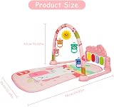 Aomig Baby Play Mat Piano Gym with Music Lights Detachable Toys 76 x 56 cm view 2