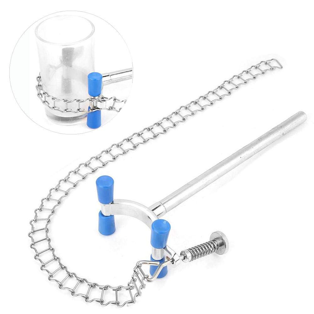 Beaker Chain Clamp, 19.7" Chain Length Practical High Resistance Laboratory Beaker Chain Clamp Clip Beaker Container Fixator Chemical Equipment for Lab Supplies