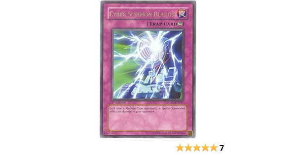 Amazon Com Yu Gi Oh Cyber Summon Blaster Potd En057 Power Of The Duelist Unlimited Edition Rare Toys Games