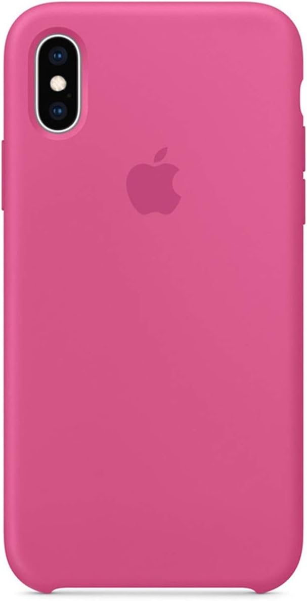 John Compatible for iPhone Xs MAX Case, Liquid Silicone Case Soft Microfiber Cloth Lining Cushion Compatible with iPhone Xs MAX (6.5") (Dragon Fruit)