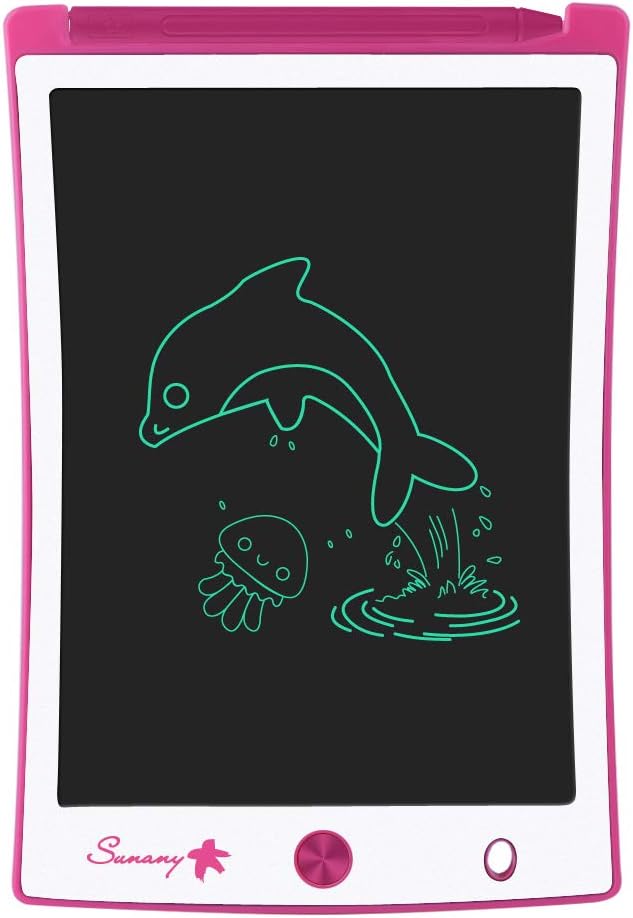 LCD Writing Tablet, 8.5 Inch Drawing Tablet Kids Tablets Doodle Board, Drawing Board Gifts for Kids and Adults at Home, School and Office (Pink)