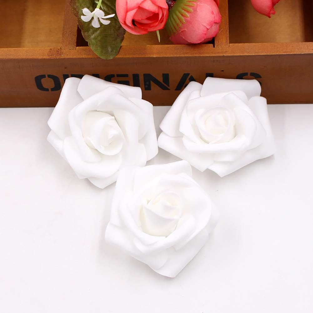 Warmiehomy Artificial Flower Foam Rose, 50 Pcs Real Touch Artificial Roses for DIY Bouquets Wedding Party, Garden, Office - Image 3