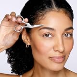 Tweezerman Eyebrow Shaping Kit Brow Scissors Brush Professional Stainless Steel view 6