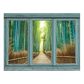 Wall Mural Removable World Map Wallpaper, Home Decor (36"x48", Bamboo Forest)