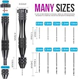 LEOBRO Hand Drill 12cm Pin Vise with 10 Drill Bits 0.8-3.0 mm view 2