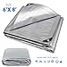 6' x 8' - Hercules Tent Shelter Tarp Cover Waterproof Tarpaulin Plastic Tarp Protection Sheet for Contractors, Campers,