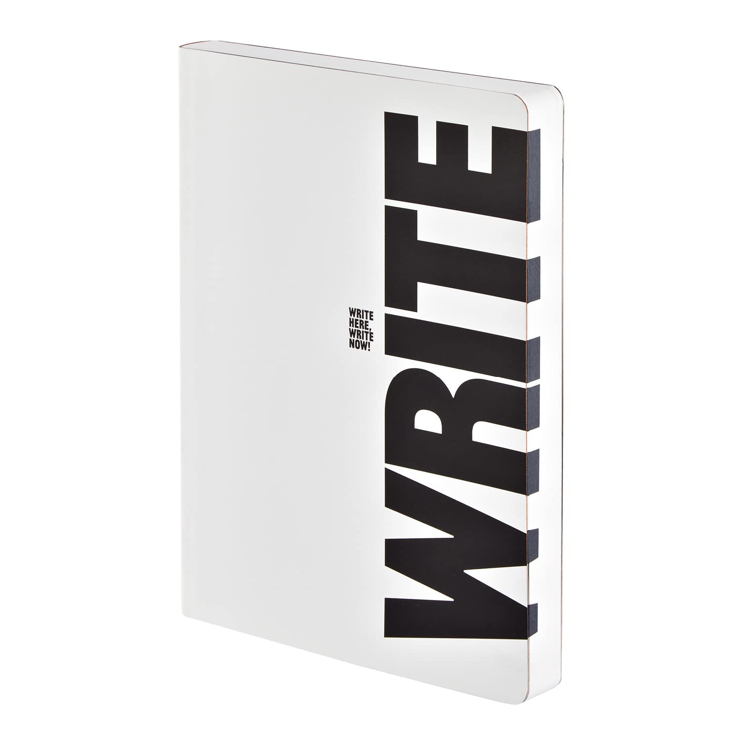 Nuuna Graphic L "Write-Wrong" Smooth Bonded Leather Notebook - White