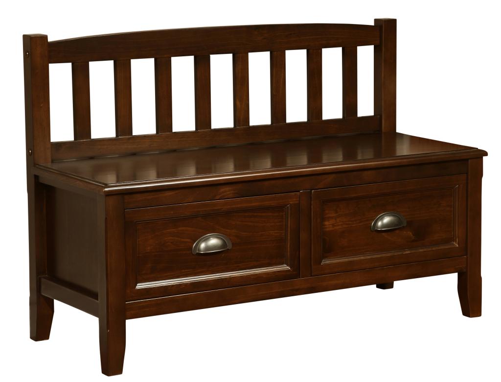 Amazon.com: Simpli Home Burlington Entryway Storage Bench with Drawers