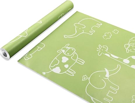 Yifely Green Animals Shelving Paper Giraffe Self Adhesive Drawer