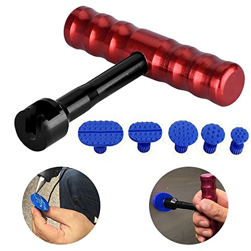 Whdz 6 pcs paintless dent removal repair tool kits pdr kits t-bar…