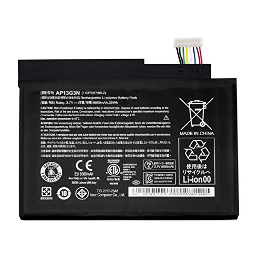 Fully AP13G3N replacement laptop battery For Acer Iconia W3-810 Tablet 8' Series - 3.7V 25Wh/6800mAh