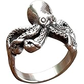 Sinoyp Cthulhu Stainless Steel Ring | Tentacle Octopus Sea Moster Ring | Unique Devil-Themed Jewelry