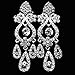 Chandelier Rhinestone Earrings Bridal Long Drop Womens Jewelry
