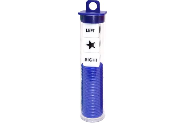 Left Right Center Dice Game Prime Set Bundle with 3 Dices + 36 Chips. Round Tube Storage is Very Convenient for Travel. Easy