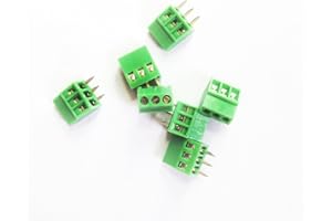 20pcs E-Simpo® 2.54mm 3Pin Pitch 0.1 Inch Rated 150V6A 24-12AWG Breadboard PCB to Wire Screw Terminal Block Connector(2.54mm 3P)