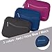 Evecase Smile Padded Neoprene Zipper Carrying Sleeve Case Bag with Front Accessory Pocket for Android 7 - 8 inch Tablet Device - Navy Blue