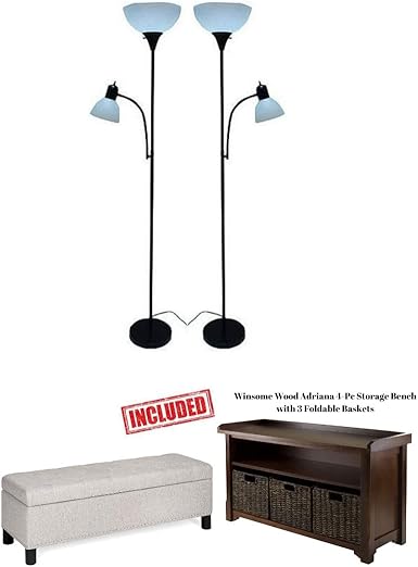 mainstays floor lamp with table