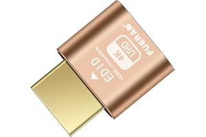 FUERAN 4K HDR HDMI Dummy Plug, Virtual Monitor Emulator, Headless Display Adapter, EDID Emulator, Supports 4096x2160@60Hz, 3840x2160@60Hz, 2560x1440@60Hz for Windows, Mac, Linux – Plug & Play(1 Pack)