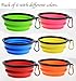 Tiger Mama Collapsible Dog Bowls, Set of 6, Silicone BPA Free Foldable Travel Dog Bowl for Feed and Water