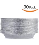 DOBI Pie Pans - Disposable Aluminum Foil Pie Plates, Standard Size - 9 x 1.25 Inches, Pack of 30. Favorite Pie Tin for Homemade Cakes & Pies