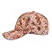 Kenmont Lady Corduroy Cotton Floral Baseball Cap (Red)