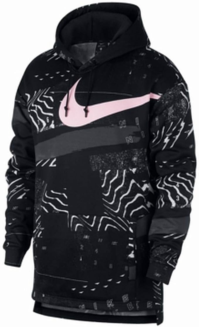 Amazon.com: Nike Mens Large Pullover Therma-Fit Hooded Sweater Black L: Clothing