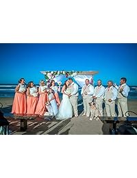 XJLY - Vestido largo de gasa de encaje para dama de honor, vestido de fiesta de boda