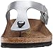 Birkenstock Women's GIzeh Thong Sandal, Silver, 39 N EU/8-8.5 2A(N) US
