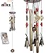APEX OUTLET Bronze Metal Wind Chime 4 Tubes 5 Bells Woodstock 60cm Pure Handmade Wind Chimes Outdoor Indoor for Garden and Home, with Magical primary