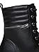 Moto Lace Up Combat Bootie Ð WomenÕs Pull on Casual Military Ankle Boot