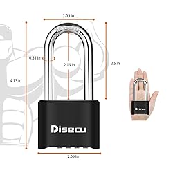1 Pack disecu 4-Digit Heavy Duty Combination Lock
