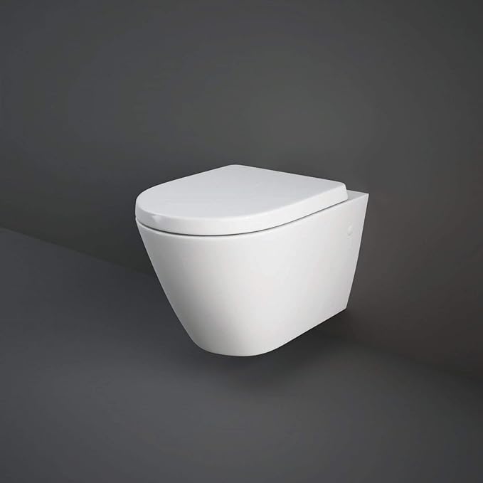 RAK Resort Wall Hung Rimless Pan Soft Close Seat Amazon.co.uk