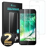 i-Blason iPhone 8 Plus Screen Protector, Premium HD Tempered Glass Screen Protector for Apple iPhone 7 Plus /iPhone 8 Plus (2-Pack)
