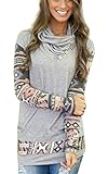 eshion Women Tops Geometric Printed Hoodie Sweatshirt Outerwear Coat