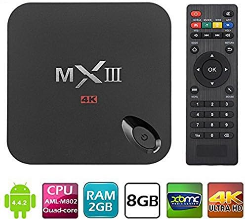 GooDee MX3 4K Smart TV Box ,Android 4.4, Amlogic S802 Quad Core CPU, Octa Core GPU, 2GB RAM 8GB ROM,Wifi Smart Tv Box