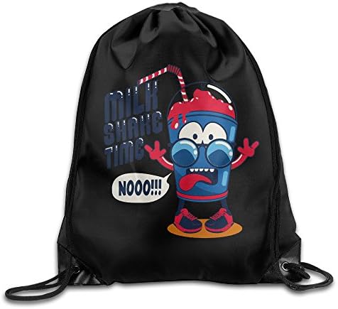 Milk Shake Time Amazing Drink Men &amp; Women Sport Gym Sack Traveling Drawstring Backpack