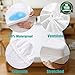 HYPNOS Twin Size Mattress Pad Protector Premium 100 Percent Waterproof Cover Terry Cotton Topper