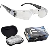 Jojomis 2.1X Max TV Headband Adjustable Glasses Magnifying Glass Portable Lens
