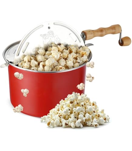 Amazon.com: Stovetop Popcorn Maker – 6.5-Quart Popper Pan with