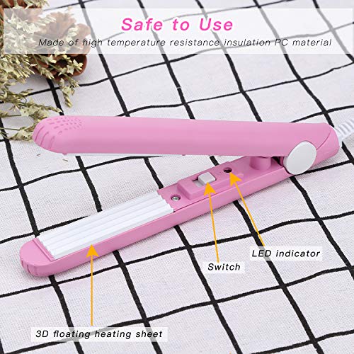 KARIDGE Mini Handheld Heat Bag Sealer for Airtight Food Storage Saver, Portable Hand Pressure Sealing Machine with 45 inches Cable, Reseal Potato Chip Snack Bags, Household Appliances for Kitchen - Pink