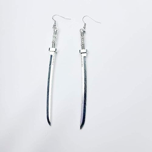 Amazon Co Jp 金桥ディアブロロングナイフペンダントイヤリングメンズ ジュエリー