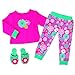 Maplelea Flower Girl PJs for 18 Inch Dolls