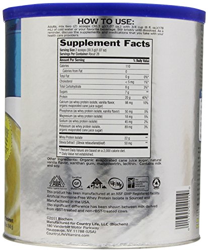 Biochem 100% Whey Protein, Vanilla, 1.8 Lb