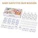 Magnetic Baby Proofing Safety Locks, 12 Locks with 2 Keys, 3M ADHESIVE for Cabinet Drawer Baby Safety Cabinet Locks, No Drilling or Screws Needed, White