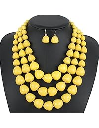 KOSMOS-LI - Collares de cuentas acrílicas de 5 colores