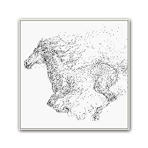 signwin Framed Canvas Wall Art Abstract Horse Canvas...