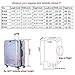 GigabitBest Suitcase Covers for Luggage – TSA Approved Clear PVC Luggage Protector Cover, Thick Transparent Waterproof Sleeve with Large Hook and Loop Closure, Fits 30